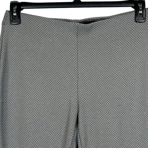 Chico’s SZ 1 (8/Medium) Ankle Pants Geometric Stretch Elastic Waist Mid-Rise - Picture 2 of 6